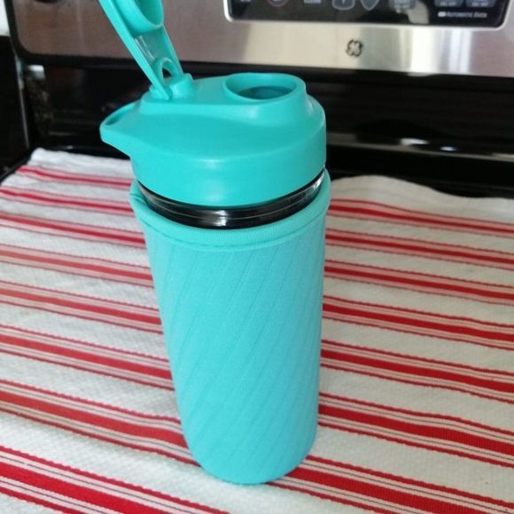 NWOB Insulate Glass Quilted Fabric Covered Tumbler - Picture 1 of 7